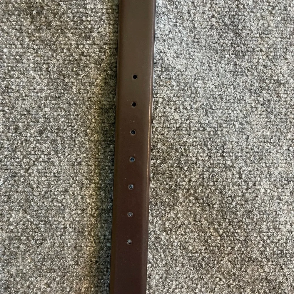 SZKI Mens Reversible Black‎ Brown Synthetic Leather Belt Size 40 Gunmetal Buckle
